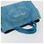 Borsa PRADA Kanapa MM in tela blu e oro autentica 185130 D'oro - vista 6