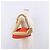 BOTTEGA VENETA Borsa a tracolla The Chain Pouch in pelle Arancione Oro Auth 185382SAM D'oro - vista 20