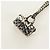 LOUIS VUITTON Collana Keepall LV Keepall Collana metallica M00914 LV Auth 184266M Argento - vista 3