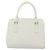 Borsa a mano BURBERRY in pelle bianco argento Auth BA13365 - vista 3