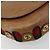 Borsa a tracolla GUCCI Web Sherry Line in pelle marrone oro Auth 185117 D'oro - vista 11