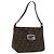 FENDI Zucca Canvas Mamma Baguette Shoulder Bag Black Brown Auth 185507SAV Marrone Nero