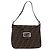 FENDI Zucca Canvas Mamma Baguette Shoulder Bag Black Brown Auth 185507SAV Marrone Nero - vista 2