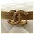 Borsa a Spalla CHANEL Chain Matelasse in Pelle di Agnello Bianco Oro CC Auth BA13318M D'oro - vista 18