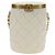 Borsa a Spalla CHANEL Chain Matelasse in Pelle di Agnello Bianco Oro CC Auth BA13318M D'oro - vista 2