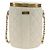 Borsa a Spalla CHANEL Chain Matelasse in Pelle di Agnello Bianco Oro CC Auth BA13318M D'oro - vista 3