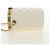 Borsa a Spalla CHANEL Chain Matelasse in Pelle di Agnello Bianco Oro CC Auth BA13318M D'oro - vista 4