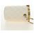 Borsa a Spalla CHANEL Chain Matelasse in Pelle di Agnello Bianco Oro CC Auth BA13318M D'oro - vista 5
