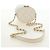 Borsa a Spalla CHANEL Chain Matelasse in Pelle di Agnello Bianco Oro CC Auth BA13318M D'oro - vista 7