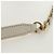 Borsa a Spalla CHANEL Chain Matelasse in Pelle di Agnello Bianco Oro CC Auth BA13318M D'oro - vista 8