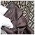 Borsa a tracolla FENDI Zucchino Canvas Mamma Baguette Beige Silver Auth 185079V Argento - vista 21