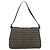 Borsa a tracolla FENDI Zucchino Canvas Mamma Baguette Beige Silver Auth 185079V Argento - vista 3