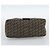 Borsa a tracolla FENDI Zucchino Canvas Mamma Baguette Beige Silver Auth 185079V Argento - vista 9