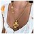 Collana Chanel 1996 CC Flower Pendant D'oro - vista 2