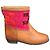 Autre Marque Botines Sabah Ibiza de cuero Castaño Rosa