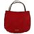 Bruno Magli Bolsa tote Magli de tecido vermelha com alças de couro Vermelho