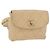Ceinture Chanel CC Flap en agneau matelassé Beige