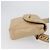 Ceinture Chanel CC Flap en agneau matelassé Beige - vue 4