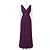 Vera Wang Lila Chiffon-Abendkleid mit Rüschen