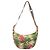 Borsa a tracolla Céline in tela con stampa floreale Rosa Bianco Verde Gold hardware - vista 2
