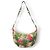 Borsa a tracolla Céline in tela con stampa floreale Rosa Bianco Verde Gold hardware - vista 3