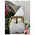 Borsa a tracolla Céline in tela con stampa floreale Rosa Bianco Verde Gold hardware - vista 8