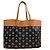 MCM Leder Logo Tote Bag Braun Schwarz - Ansicht 2