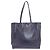 Borsa Tote Miu Miu Logo in pelle blu navy - vista 2