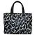 Longchamp Leopard Print 2-Way Lederhandtasche Schwarz Blau - Ansicht 2