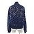 Blouson de seda Louis Vuitton Negro Azul marino - vista 2