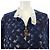 Blouson de seda Louis Vuitton Negro Azul marino - vista 6