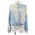 Blouson de seda Louis Vuitton Negro Azul marino - vista 8