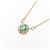 Autre Marque Collana con smeraldo e diamanti Au750 D'oro - vista 3