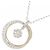 Autre Marque Collana in oro bianco Au750 e oro rosa Au750 con diamanti Argento - vista 3