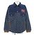 Gucci Washed Organic Denim Jacket Blau Marineblau