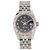 Rolex Datejust Acero Inoxidable Oro Blanco Automático Negro