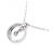 Autre Marque Collana in oro bianco K10 con topazio bianco e diamante Argento - vista 4