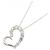 Autre Marque Collana Cuore di Diamanti PT900 PT850 Argento - vista 3