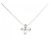 Autre Marque Collar de oro blanco y diamantes Au750 Plata