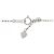 Autre Marque Collana Cross con Diamanti in Oro Bianco Au750 e Oro Nero Au750 PT850 - vista 5