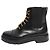 Salvatore Ferragamo Schwarze Schnürstiefeletten aus Leder - Größe EU 39.5