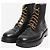 Salvatore Ferragamo Schwarze Schnürstiefeletten aus Leder - Größe EU 39.5 - Ansicht 2