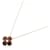 Van Cleef & Arpels Vintage Alhambra 750 Pink Gold Necklace Golden  - view 2