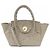 Autre Marque Borsa in pelle Carving Tribes Beige