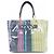 Marni SHMP0015Q0 Tasche Braun Pink Gelb Marineblau