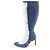 Botas de denim roto Loewe Destroyed Ripped Denim Boots Azul - vista 5