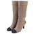 Timeless Botas de cuero Chanel COCO Mark G36438 Beige