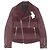Paul Smith Lammfelljacke Braun Bordeaux
