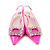 Escarpins de verniz Roger Vivier Virgul Strass Buckle Rosa - vista 3