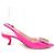 Escarpins de verniz Roger Vivier Virgul Strass Buckle Rosa - vista 5